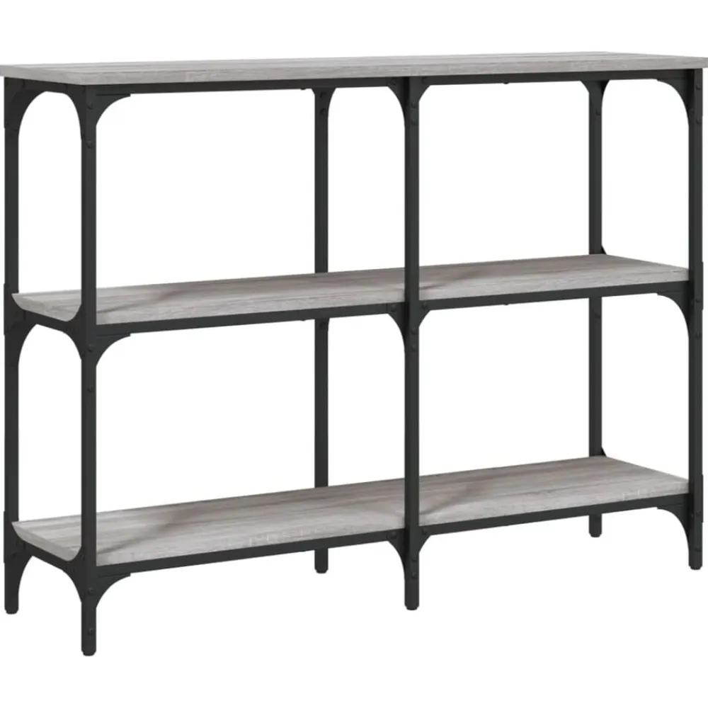 vidaXL Mesas-Mesa consola madera de ingeniería 100x29x75 cm