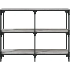 vidaXL Mesas-Mesa consola madera de ingeniería 100x29x75 cm