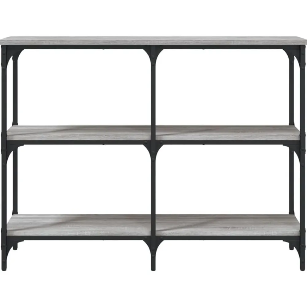 vidaXL Mesas-Mesa consola madera de ingeniería 100x29x75 cm
