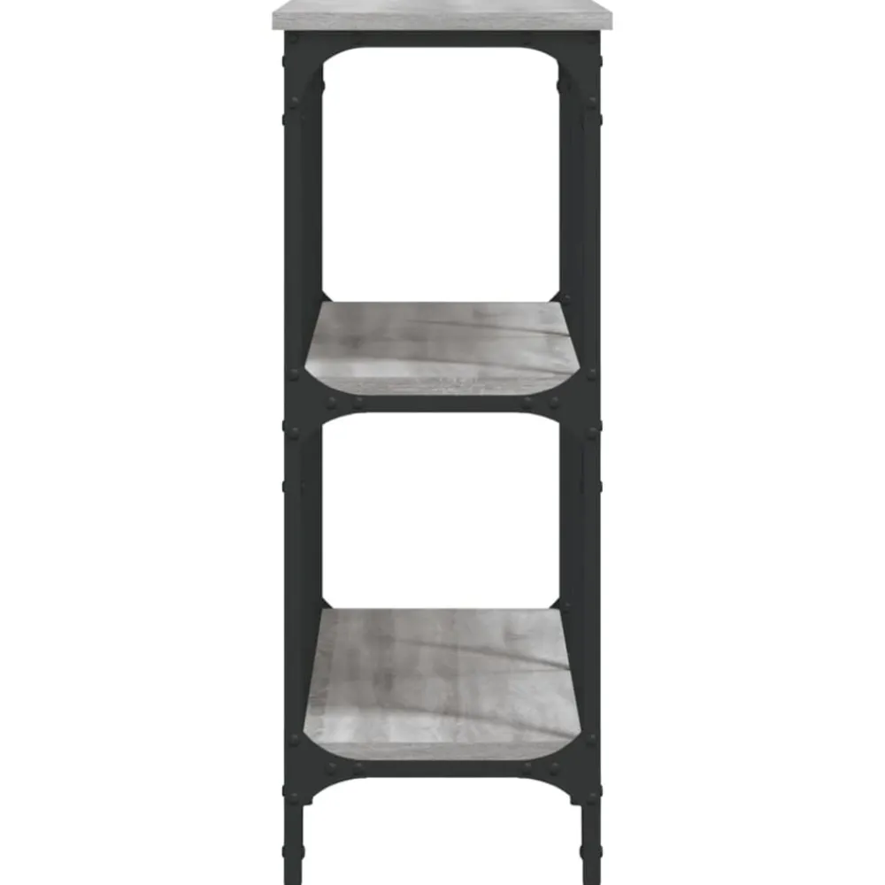 vidaXL Mesas-Mesa consola madera de ingeniería 100x29x75 cm