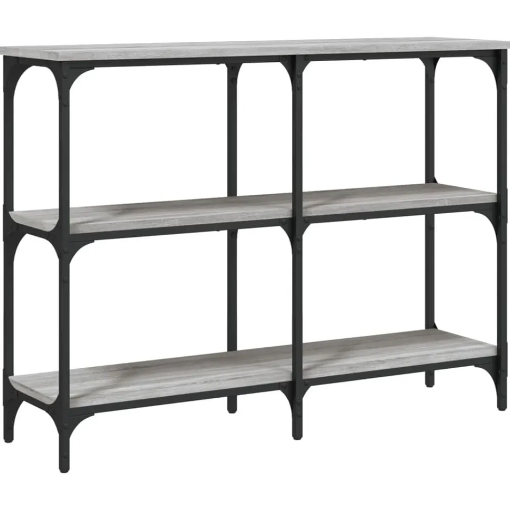 vidaXL Mesas-Mesa consola madera de ingeniería 100x29x75 cm