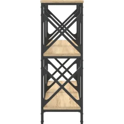 vidaXL Mesas-Mesa consola madera de ingeniería 100x28x80,5 cm