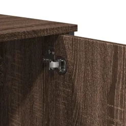 vidaXL Mesas-Mesa consola madera de ingeniería marrón roble 100x35x74,5 cm