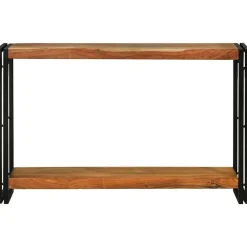 vidaXL Mesa Consola Marrón 120 x 33 x 75 cm Madera de Acacia Sólida Clearance