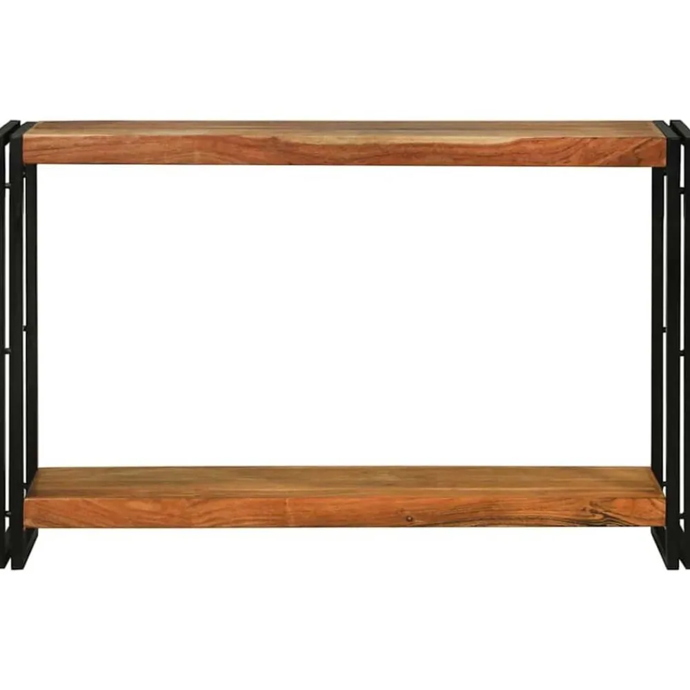 vidaXL Mesa Consola Marrón 120 x 33 x 75 cm Madera de Acacia Sólida Clearance