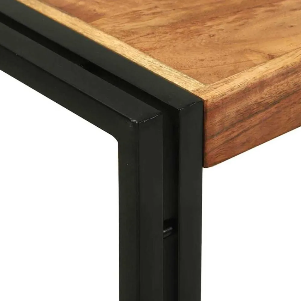 vidaXL Mesa Consola Marrón 120 x 33 x 75 cm Madera de Acacia Sólida Clearance