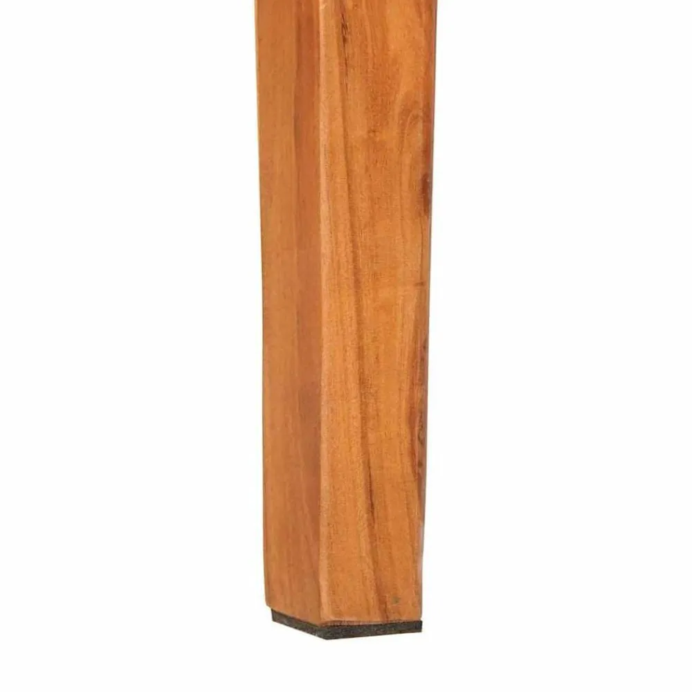 vidaXL Mesas-Mesa Consola Marrón 110 x 30 x 80 cm Madera de Acacia Sólida