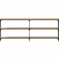 vidaXL Mesa Consola 200 x 29 x 75 cm Roble artisan Clearance