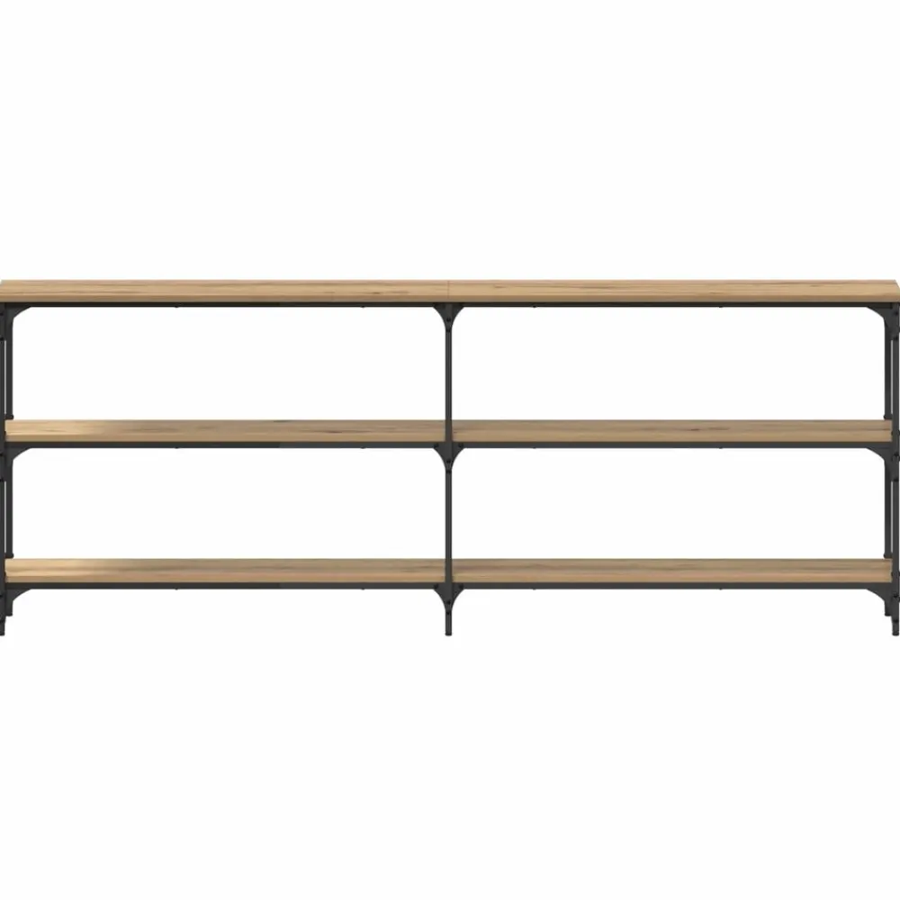 vidaXL Mesa Consola 200 x 29 x 75 cm Roble artisan Clearance