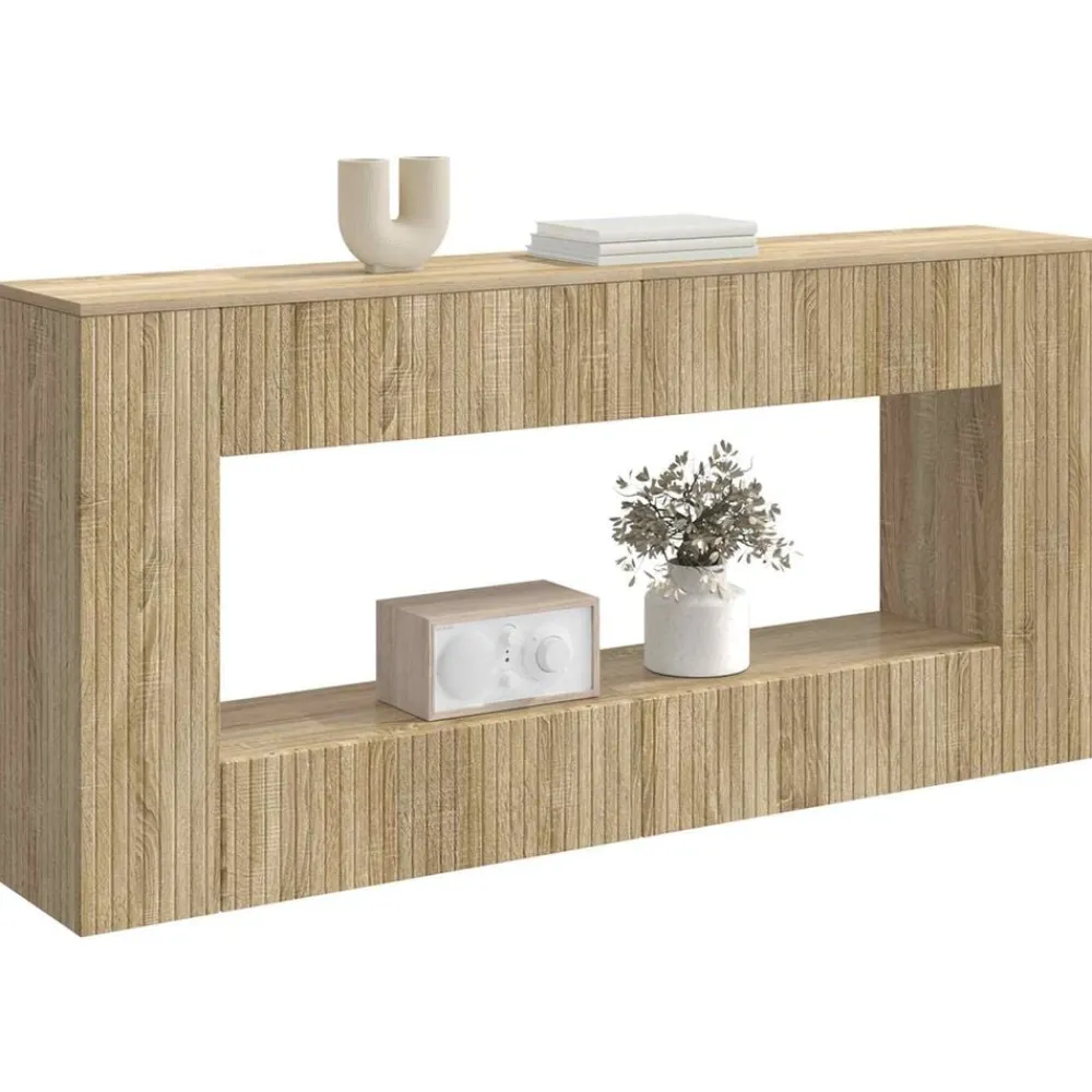 vidaXL Mesas-Mesa Consola 155 x 29 x 74 cm Madera de ingeniería
