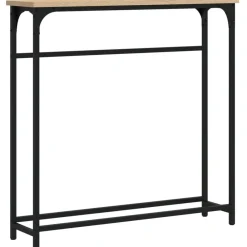 vidaXL Mesas-Mesa consola 75x19,5x75 cm madera de ingeniería
