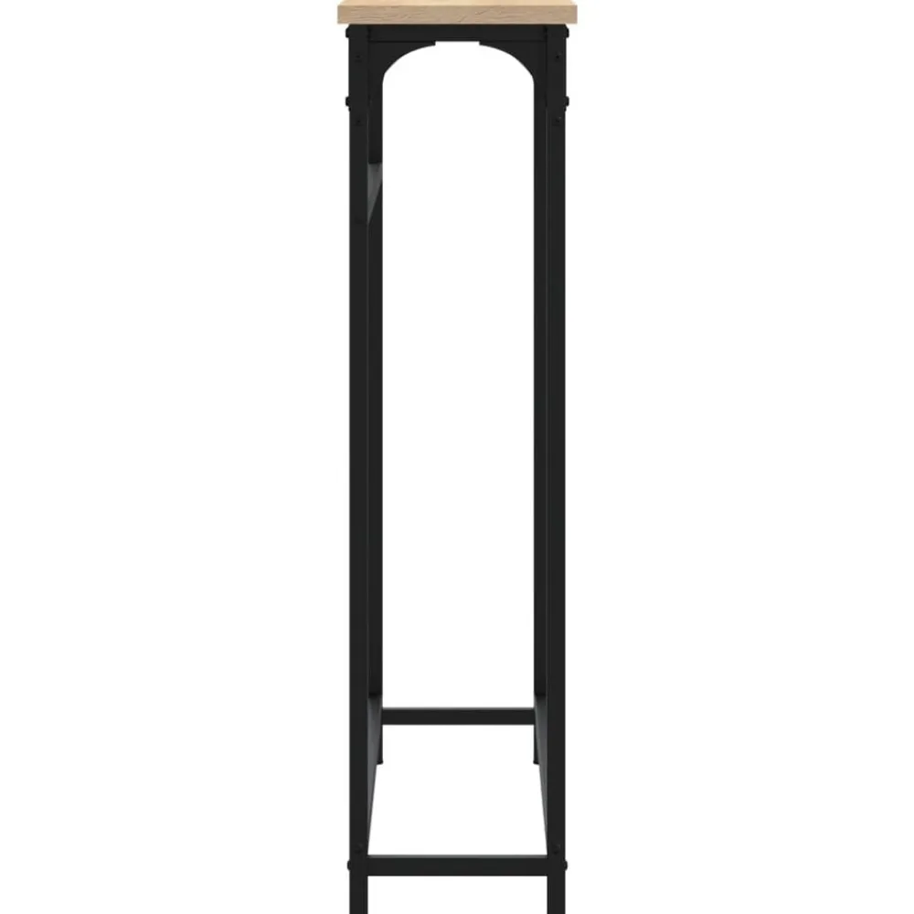 vidaXL Mesas-Mesa consola 75x19,5x75 cm madera de ingeniería