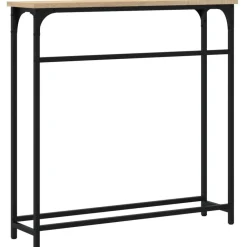 vidaXL Mesas-Mesa consola 75x19,5x75 cm madera de ingeniería