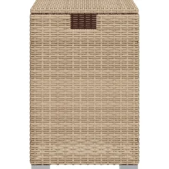 vidaXL Mesa cubierta para bombona de propano ratán 40x40x60 cm Beige