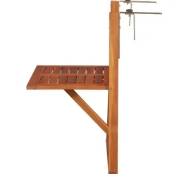 vidaXL Mesa de balcón colgante madera de acacia maciza 64,5x44x80 cm