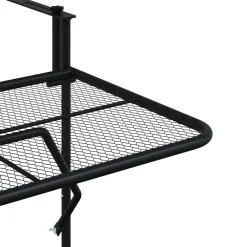 vidaXL Muebles De Jardín-Mesa de balcón de acero 60x40 cm