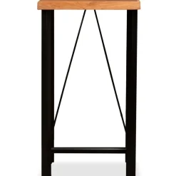 vidaXL Mesas-Mesa de bar de madera maciza de acacia 60x60x107 cm