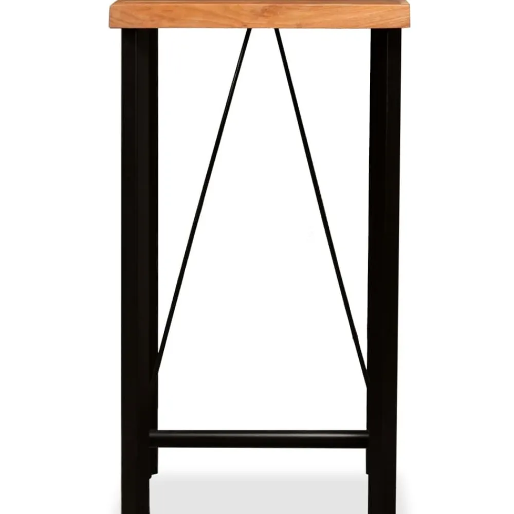 vidaXL Mesas-Mesa de bar de madera maciza de acacia 60x60x107 cm