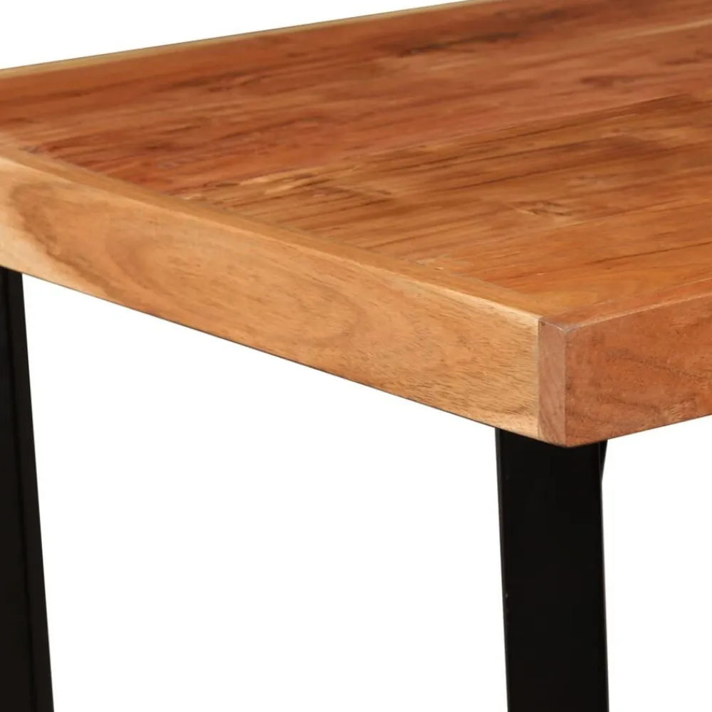 vidaXL Mesas-Mesa de bar de madera maciza de acacia 60x60x107 cm