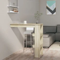 vidaXL Mesas-Mesa de bar de pared contrachapada 102x45x103,5cm
