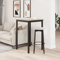 vidaXL Mesa de Bar 70 x 70 x 105 cm Madera de pino macizo Natural Discount