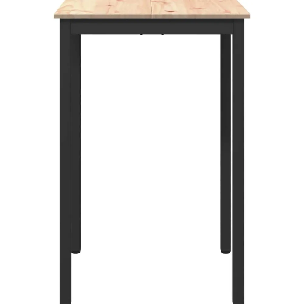 vidaXL Mesa de Bar 70 x 70 x 105 cm Madera de pino macizo Natural Discount