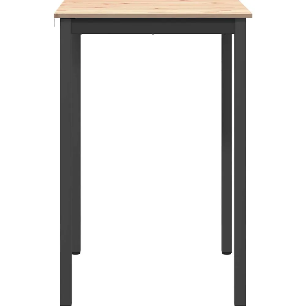 vidaXL Mesa de Bar 70 x 70 x 105 cm Madera de pino macizo Natural Discount