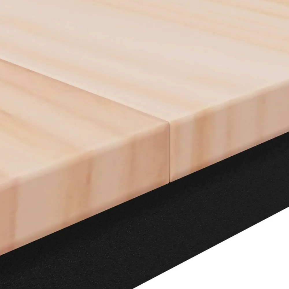 vidaXL Mesa de Bar 70 x 70 x 105 cm Madera de pino macizo Natural Discount