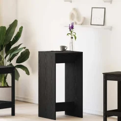vidaXL Mesa de Bar 51 x 50 x 103,5 cm Madera de ingeniería Roble negro Sale