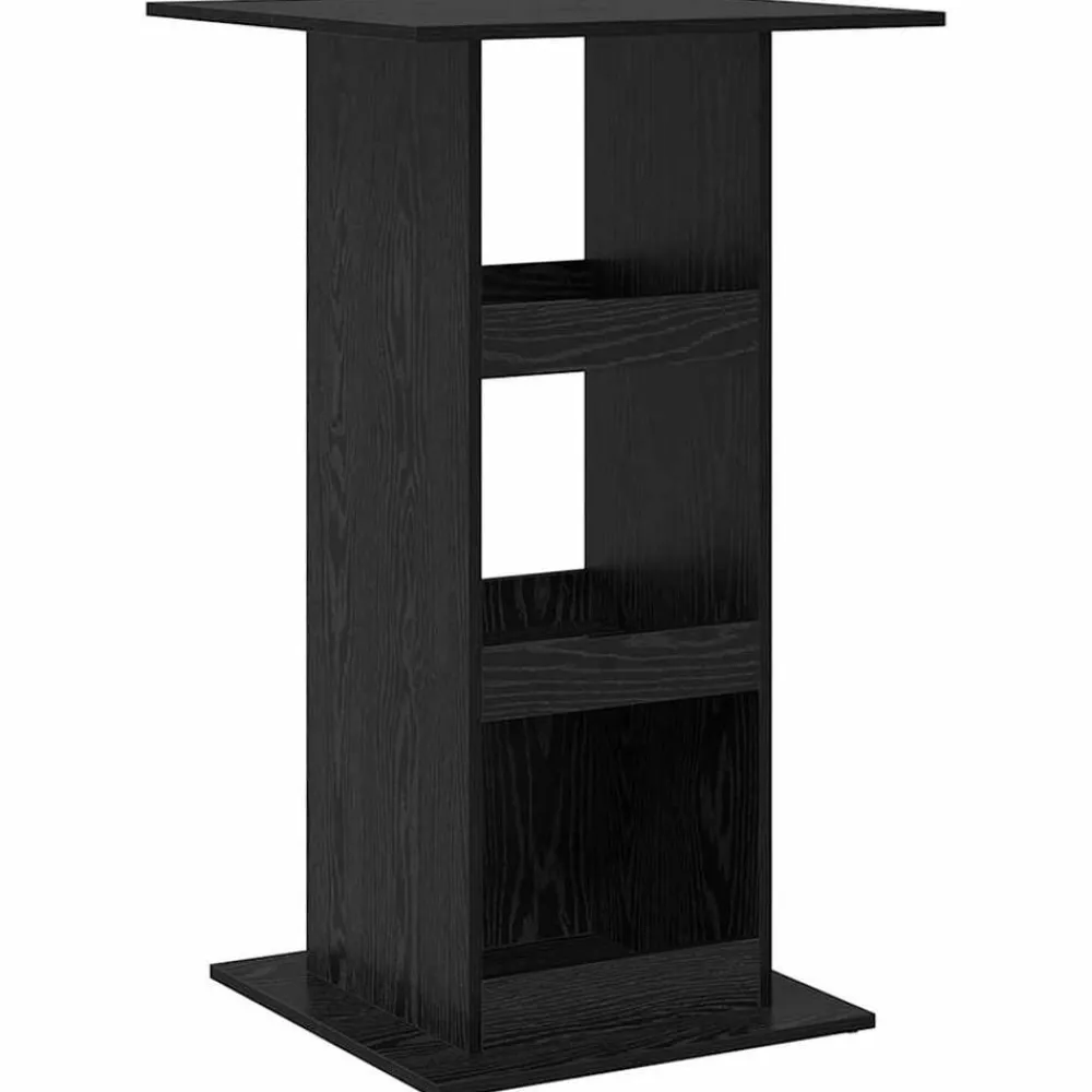 vidaXL Mesa de Bar 60 x 60 x 100 cm Madera contrachapada Roble negro New