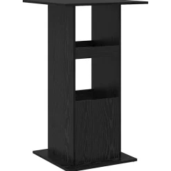 vidaXL Mesa de Bar 60 x 60 x 100 cm Madera contrachapada Roble negro New