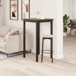 vidaXL Mesas-Mesa de barra de pie Madera de ingeniería