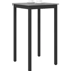 vidaXL Mesa de barra de pie Madera de ingeniería Gris sonoma New
