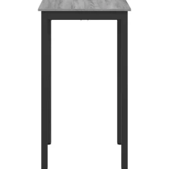 vidaXL Mesa de barra de pie Madera de ingeniería Gris sonoma New