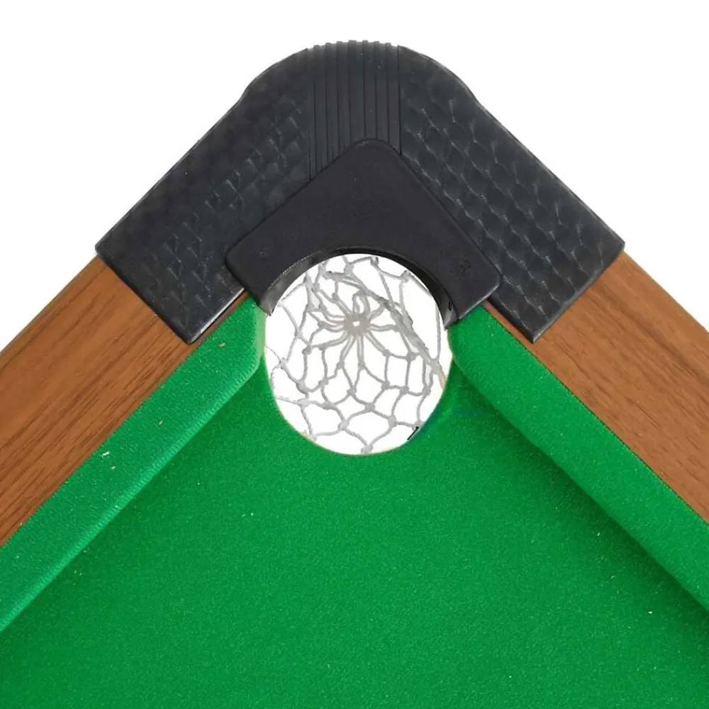 vidaXL Mesa de billar de 4 pies marrón 122x61x76 cm Clearance