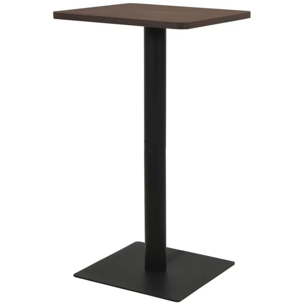vidaXL Mesa de bistró 50x50x107 cm Ceniza oscuro Sale