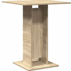 vidaXL Mesa de bistró contrachapada color 60x60x75 cm Roble Sonoma Best