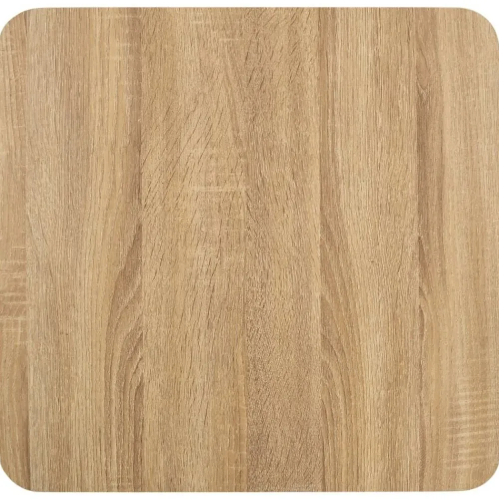 vidaXL Mesas-Mesa de bistró MDF marrón claro 50x50 cm