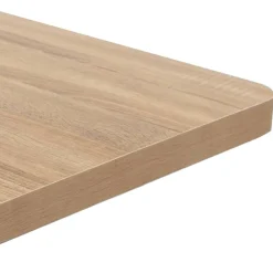 vidaXL Mesa de bistró MDF marrón claro 50x50 cm marrón claro y negro