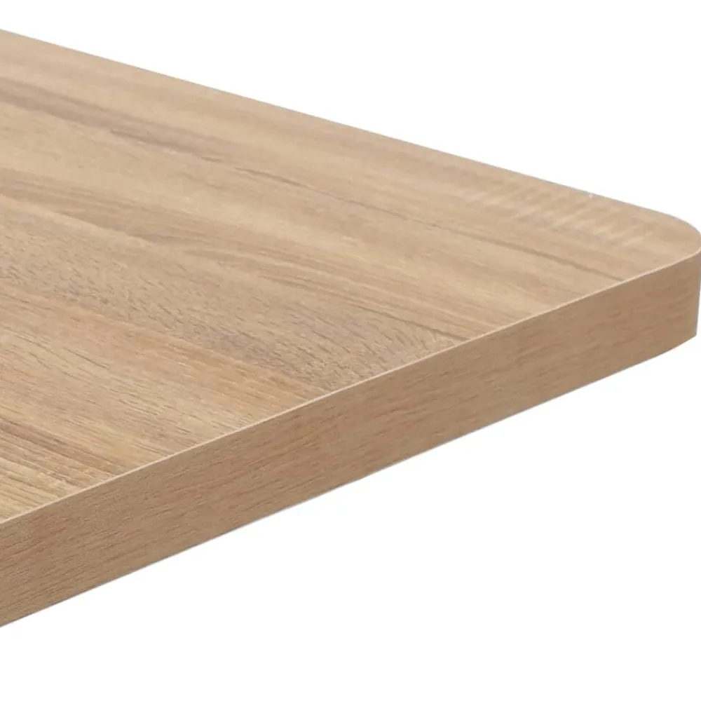 vidaXL Mesa de bistró MDF marrón claro 50x50 cm marrón claro y negro