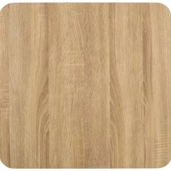 vidaXL Mesa de bistró MDF marrón claro 50x50 cm marrón claro y negro