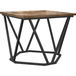 vidaXL Mesa de Café 3 pcs Madera Ingenierizada y Acero Roble ahumado Best