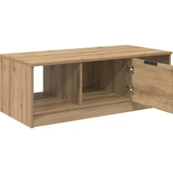 vidaXL Mesas-Mesa de Café con cajón Roble artesanal 102 x 50 x 36cm