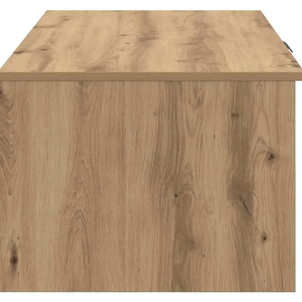 vidaXL Mesas-Mesa de Café con cajón Roble artesanal 102 x 50 x 36cm