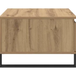 vidaXL Mesa de Café con cajón Roble artesanal 55 x 55 x 36,5 cm Roble artisan Clearance