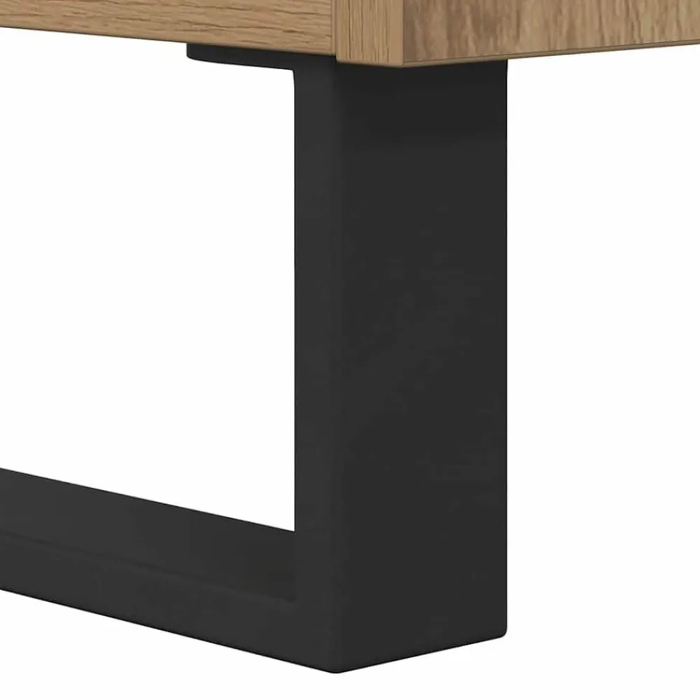 vidaXL Mesa de Café con cajón Roble artesanal 55 x 55 x 36,5 cm Roble artisan Clearance