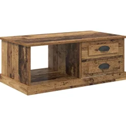 vidaXL Mesas-Mesa de Café con cajón 90 x 50 x 35 cm