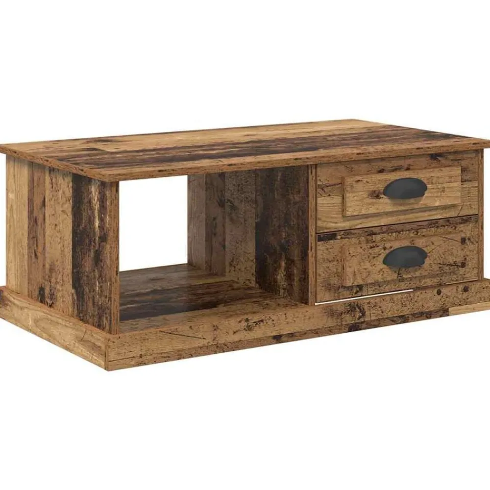 vidaXL Mesas-Mesa de Café con cajón 90 x 50 x 35 cm