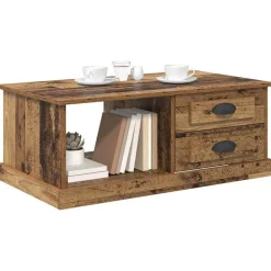 vidaXL Mesas-Mesa de Café con cajón 90 x 50 x 35 cm