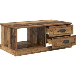 vidaXL Mesas-Mesa de Café con cajón 90 x 50 x 35 cm